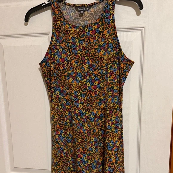 Toad & Co Floral Tank Dress with Multicolor Ditsy Print - XS - Picture 4 of 6